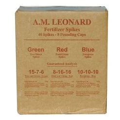 Leonard 8-16-16 Tree Food For Fruit And Ornamental Trees, Box Of 40 Stakes