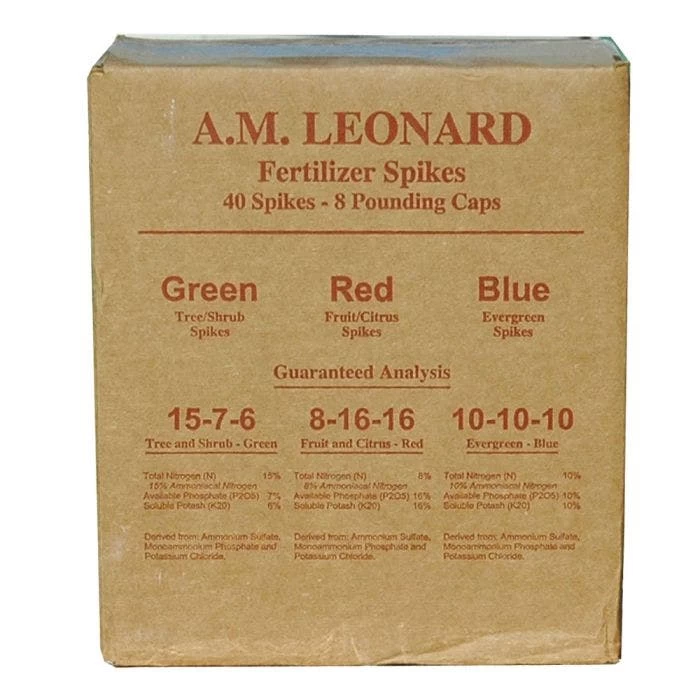 Leonard 8-16-16 Tree Food For Fruit And Ornamental Trees, Box Of 40 Stakes 3 Leonard 8-16-16 Tree Food For Fruit And Ornamental Trees, Box Of 40 Stakes