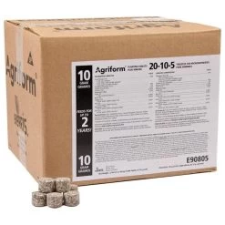 Agriform Fertilizer Tablets 21 Gram 20-10-5 2 Year Release 500 Per Case