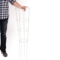 Tapered Tomato Plant Supports, 42-Inch Height, Pack Of 5 -Garden-green plant growth care 4442s 1