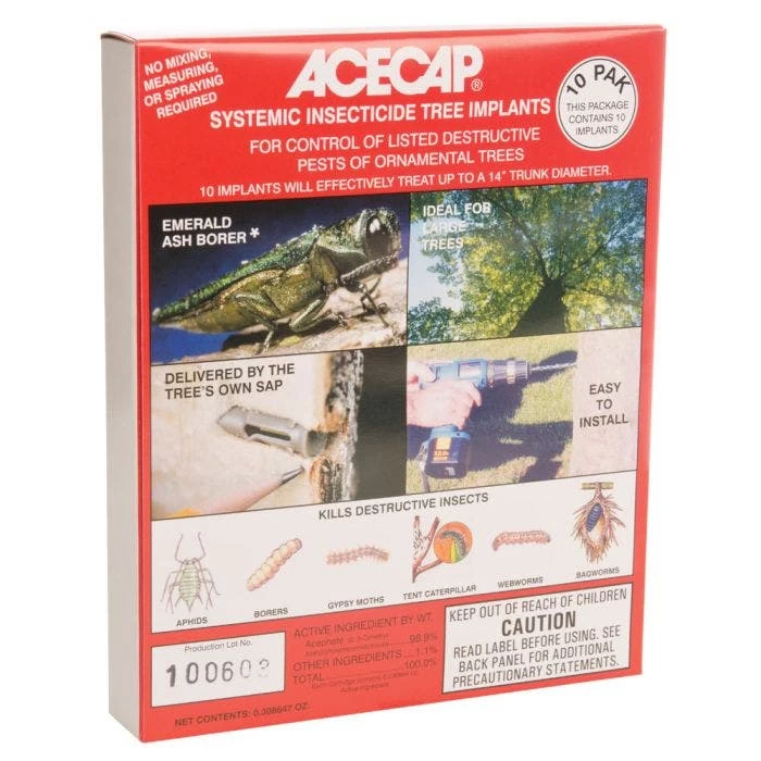 AceCap Insecticide Systemic Implants 3/8in Diam 10 Per Pack 4 AceCap Insecticide Systemic Implants 3/8in Diam 10 Per Pack - Image 2