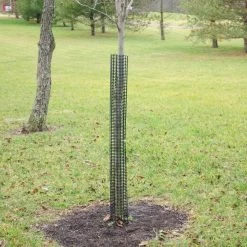 Leonard Commercial Plastic Mesh Tree Guards, 4-Inch Diameter, 48-Inch Length -Garden-green plant growth care bg48 1 5
