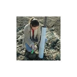 Tree Guard Corrugated Plastic Black White 24in X 8in -Garden-green plant growth care cg2408 3