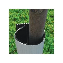 Tree Guard Corrugated Plastic Black White 48in X 12in