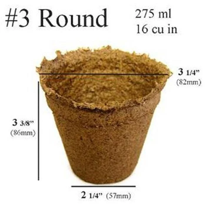 CowPots, #3 Round Pots, Case Of 840 4 CowPots, #3 Round Pots, Case Of 840 - Image 2