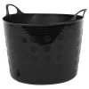 Tuff Flex Tub 12 Gallon Black -Garden-green plant growth care f12 bk 1