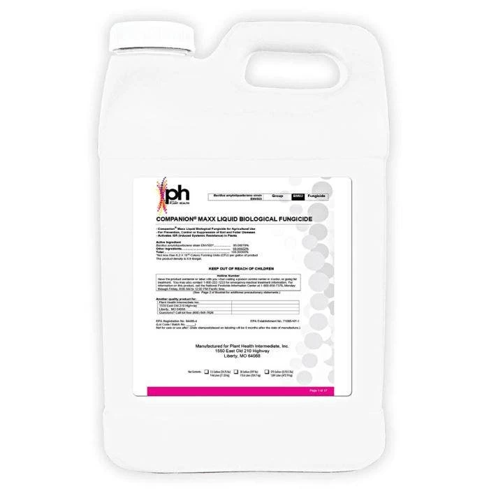 Companion Liquid Biological Fungicide COMPANION MAX 2.5 JUG 3 Companion Liquid Biological Fungicide COMPANION MAX 2.5 JUG