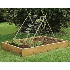 Hortonova Trellis Netting, 6-1/2 Feet X 3,280 Feet -Garden-green plant growth care htn63280 7