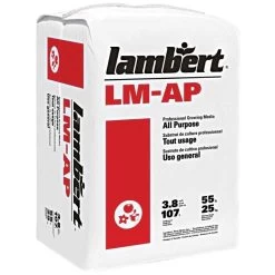 Lambert LM-ORG Growing Mix With Peat & Perlite, 3.8 Cu Ft Compressed Bale
