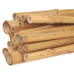7-Foot Natural First Cut Premium Bamboo Stakes, 12-14 Mm Diameter, Bundle Of 200