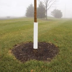 Corrugated Tree Guards, 4-Foot Length, 3-Inch Diameter, Bundle Of 20 -Garden-green plant growth care np34820 2