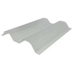 Polycarbonate Panel Greca Corrugated, High Diffusion Soft White, 4' X 16'