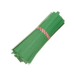Twist-Em Plant Tie, Green Paper With Wire Center, 6-in