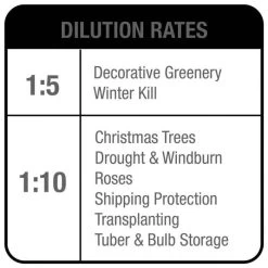 Wilt-Pruf Anti-Transpirant Plant Protection 1 Gallon Concentrate -Garden-green plant growth care wpg dilution rates