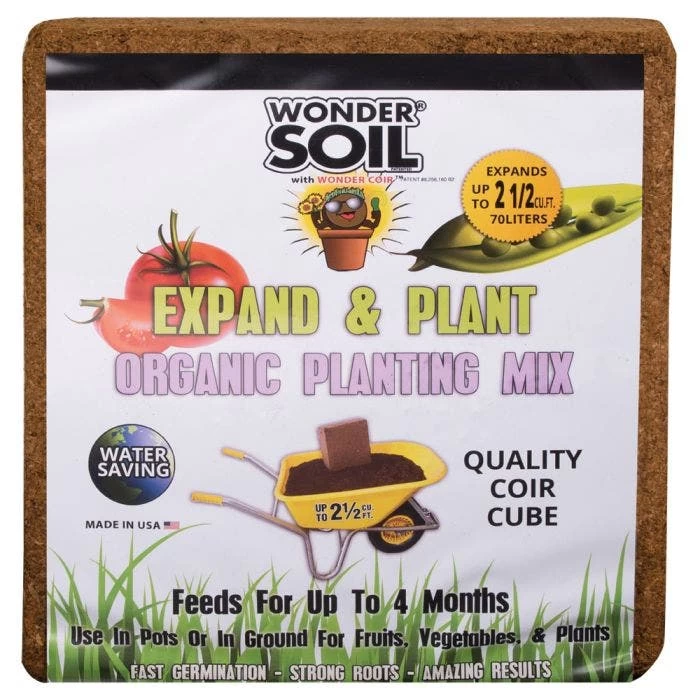 Wonder Soil Expand & Plant Organic Planting Mix, 2.5 Cu. Ft. 3 Wonder Soil Expand & Plant Organic Planting Mix, 2.5 Cu. Ft.